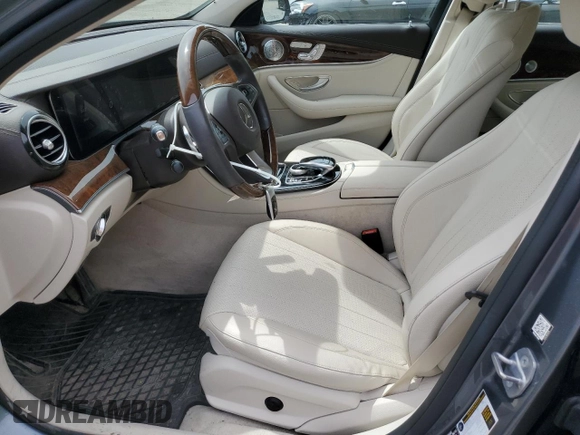 2018 Mercedes-Benz E 300 with VIN WDDZF4KBXJA337966, listed as a Copart auction lot 58718355 with 54,264 mi miles and Salvage title. Bid and sale history available at DreamBid. Image 7.