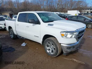 2022 Ram 1500 Big Horn with VIN 1C6RRFFG2NN376334, listed as a IAAI auction lot 41661888 with 54,679 mi miles. Bid and sale history available at carsss.com. Image 1.