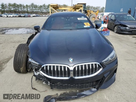 2020 BMW 8 Series 840i with VIN WBAGV4C0XLCD97822, listed as a Copart auction lot 52265065 with Not provided miles and Clean title. Bid and sale history available at DreamBid. Image 5.