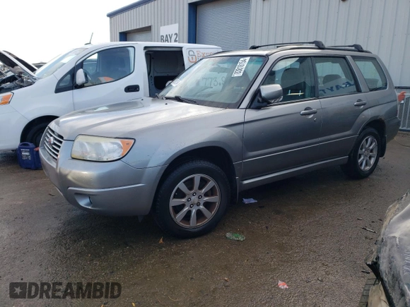 2007 Subaru Forester X with VIN JF1SG65677H717534, listed as a Copart auction lot 83818154 with 132,921 mi miles and Salvage title. Bid and sale history available at DreamBid. Image 1.