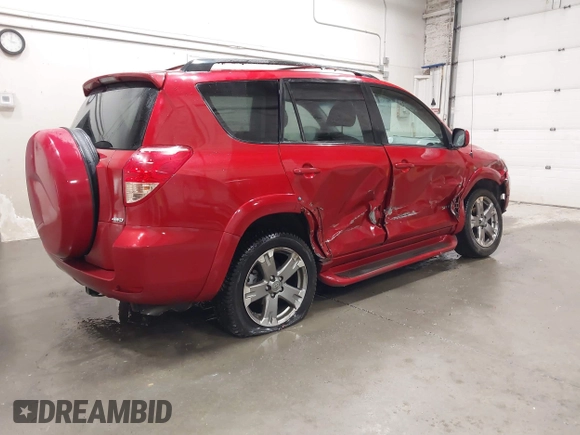 2008 Toyota RAV4 Sport with VIN JTMBK32V186036561, listed as a IAAI auction lot 42110651 with 33,877 mi miles and . Bid and sale history available at DreamBid. Image 4.