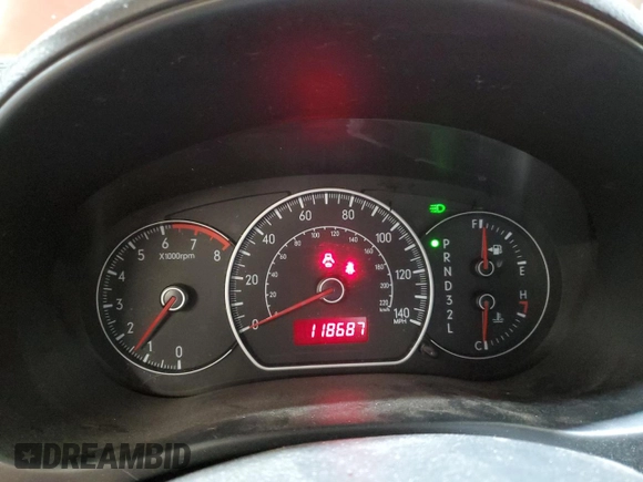 2007 Suzuki SX4 with VIN JS2YB413675111054, listed as a Copart auction lot 86679914 with 118,687 mi miles and Salvage Title. Bid and sale history available at carsss.com. Image 9.
