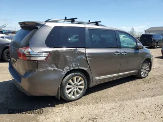 2015 Toyota Sienna Limited z VIN 5TDDK3DCXFS114353, wystawiony jako Copart lot #54853855 z przebiegiem 162 633 mil mil oraz Tytuł czysty. Historia ofert i sprzedaży dostępna na DreamBid. Obrazek 3.
