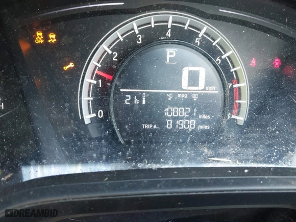 2019 Honda CR-V LX with VIN 2HKRW6H30KH232708, listed as a IAAI auction lot 41228437 with 108,821 mi miles. Bid and sale history available at carsss.com. Image 7.