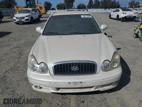 2004 Hyundai Sonata with VIN KMHWF25S84A994567, listed as a Copart auction lot 74612544 with 158,186 mi miles and Clean Title. Bid and sale history available at carsss.com. Image 5.