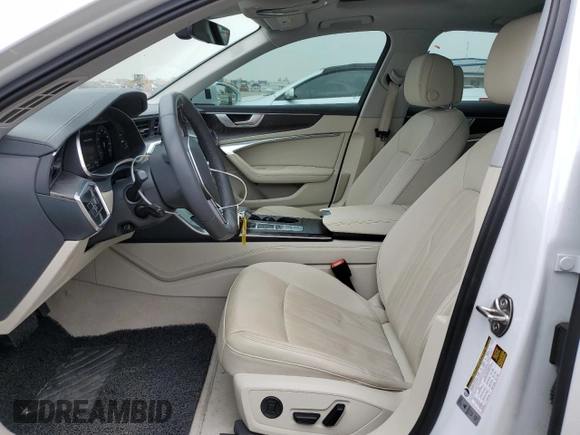 2019 Audi A6 Premium Plus with VIN WAUE8AF29KN127880, listed as a Copart auction lot 53241874 with 54,968 mi miles. Bid and sale history available at carsss.com. Image 7.