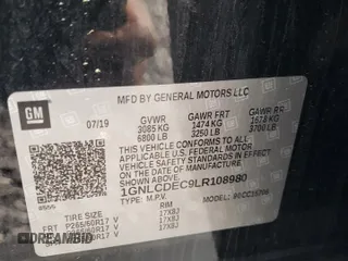 2020 Chevrolet Tahoe Commercial z VIN 1GNLCDEC9LR108980, wystawiony jako Copart lot #50940795 z przebiegiem 65 738 mil mil oraz Szkoda całkowita • Salvage title. Historia ofert i sprzedaży dostępna na DreamBid. Obrazek 13.