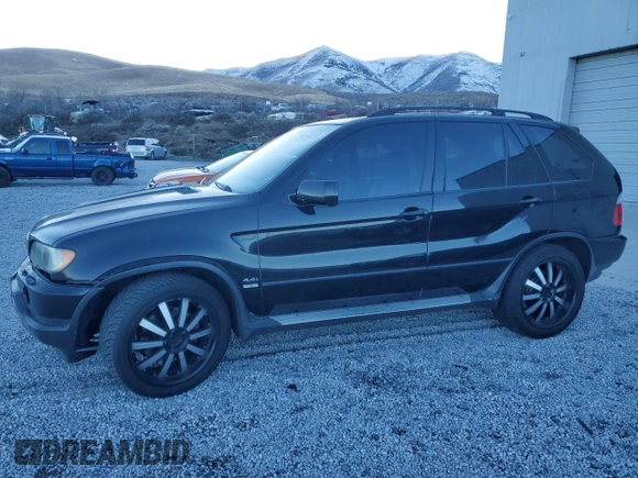 2003 BMW X5 4.4i with VIN 5UXFB33513LH41162, listed as a Copart auction lot 88068285 with 180,466 mi miles and Salvage Title. Bid and sale history available at carsss.com. Image 1.
