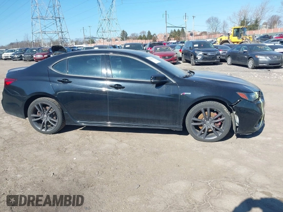 2018 Acura TLX w/Advance Pkg with VIN 19UUB3F85JA801000, listed as a IAAI auction lot 41665274 with 81,627 mi miles. Bid and sale history available at carsss.com. Image 14.