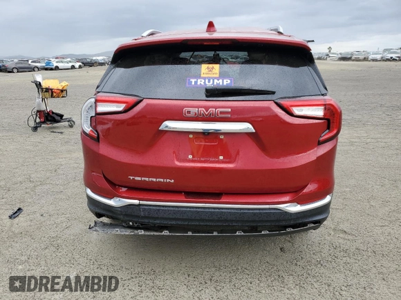 2022 GMC Terrain SLT with VIN 3GKALPEV1NL167801, listed as a Copart auction lot 48782995 with 17,944 mi miles and Salvage Title. Bid and sale history available at carsss.com. Image 6.