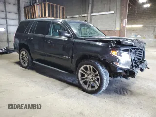 2018 Chevrolet Tahoe LT with VIN 1GNSKBKC7JR361008, listed as a Copart auction lot 55244355 with 76,850 mi miles and Salvage title. Bid and sale history available at DreamBid. Image 4.