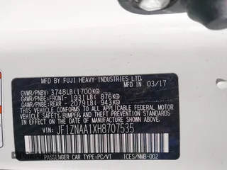 2017 Toyota 86 z VIN JF1ZNAA1XH8707535, wystawiony jako IAAI lot #41969546 z przebiegiem 85 468 mil mil oraz . Historia ofert i sprzedaży dostępna na DreamBid. Obrazek 9.