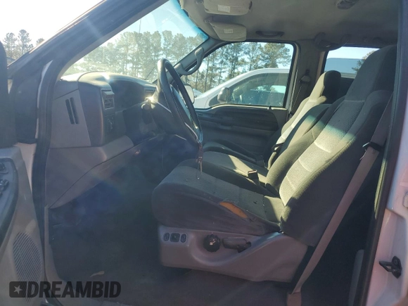 2002 Ford F-250 XL with VIN 1FTNW20F02EA79793, listed as a Copart auction lot 84667074 with Not Provided miles and Salvage Title. Bid and sale history available at DreamBid. Image 7.