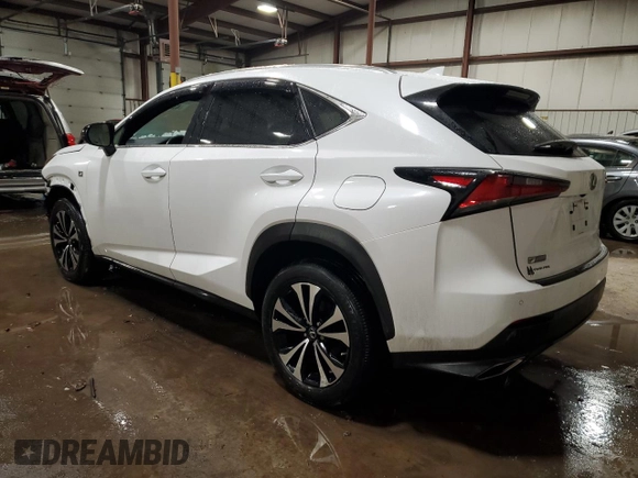 2021 Lexus NX with VIN JTJSARDZ0M2262613, listed as a Copart auction lot 43578935 with 45,182 mi miles and Salvage Title. Bid and sale history available at carsss.com. Image 2.