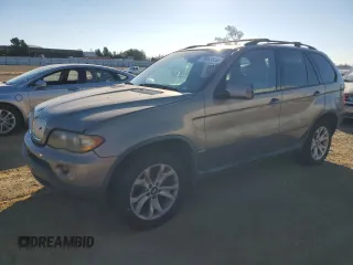 2006 BMW X5 4.4i with VIN 5UXFB53516LV28807, listed as a Copart auction lot 79663514 with 118,516 mi miles and Clean Title. Bid and sale history available at carsss.com. Image 1.