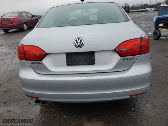 2011 Volkswagen Jetta Sedan SE w/Convenience with VIN 3VWDX7AJ3BM337112, listed as a Copart auction lot 49980345 with 128,430 mi miles and Salvage Title. Bid and sale history available at carsss.com. Image 6.