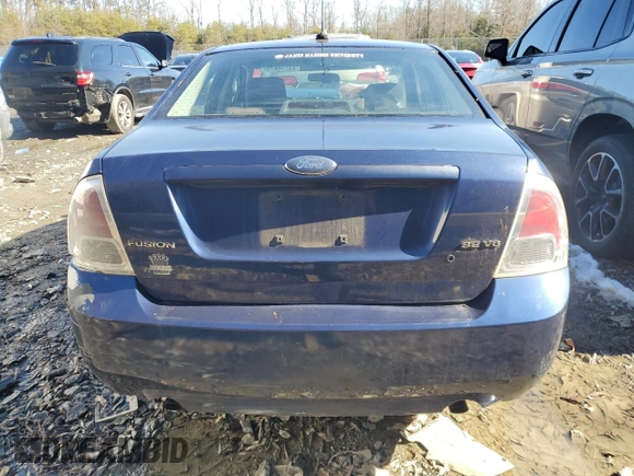 2007 Ford Fusion SE with VIN 3FAHP07167R150742, listed as a Copart auction lot 44238875 with 56,652 mi miles and Salvage Title. Bid and sale history available at DreamBid. Image 6.