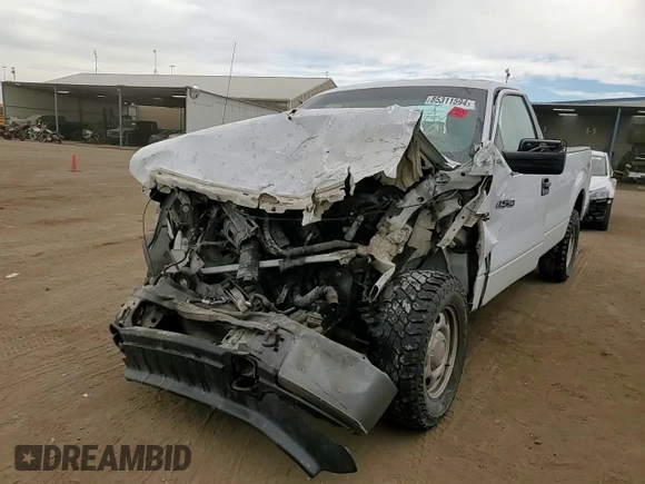 2014 Ford F-150 XL with VIN 1FTNF1EF8EKF10907, listed as a Copart auction lot 85311594 with Not provided miles and Salvage title. Bid and sale history available at DreamBid. Image 11.