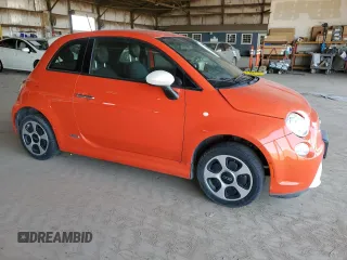 2015 FIAT 500e with VIN 3C3CFFGE6FT507288, listed as a Copart auction lot 61210945 with 47,512 mi miles and Clean title. Bid and sale history available at DreamBid. Image 4.