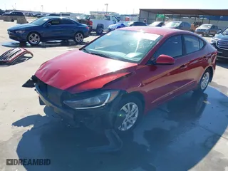 2017 Hyundai Elantra SE with VIN KMHD74LF4HU097918, listed as a IAAI auction lot 41459883 with 1 miles. Bid and sale history available at carsss.com. Image 18.