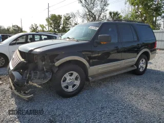2006 Ford Expedition Eddie Bauer z VIN 1FMPU17596LA91363, wystawiony jako Copart lot #55474755 z przebiegiem 127 201 mil mil oraz Szkoda całkowita • Salvage title. Historia ofert i sprzedaży dostępna na DreamBid. Obrazek 1.