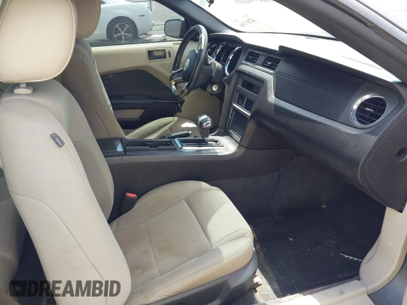 2010 Ford Mustang V6 with VIN 1ZVBP8EN1A5178265, listed as a IAAI auction lot 42107186 with 143,556 mi miles. Bid and sale history available at carsss.com. Image 5.