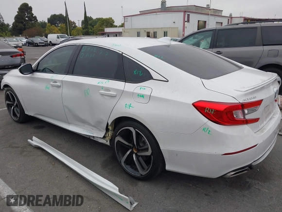 2020 Honda Accord Sport with VIN 1HGCV2F32LA027650, listed as a IAAI auction lot 42723709 with 48,289 mi miles and . Bid and sale history available at DreamBid. Image 3.