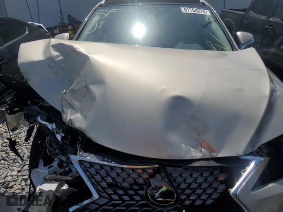 2021 Lexus RX 350 with VIN 2T2JZMAA9MC183642, listed as a Copart auction lot 61768375 with 37,629 mi miles and Salvage title. Bid and sale history available at DreamBid. Image 12.