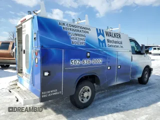2017 Chevrolet Express Commercial z VIN 1GB0GRFG9H1113928, wystawiony jako Copart lot #88428045 z przebiegiem 131 694 mil mil oraz Nie do naprawy • Non repairable. Historia ofert i sprzedaży dostępna na DreamBid. Obrazek 3.