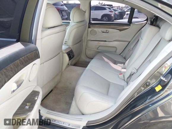 2007 Lexus LS 460 with VIN JTHBL46F375050759, listed as a IAAI auction lot 41848554 with 106,257 mi miles. Bid and sale history available at carsss.com. Image 8.