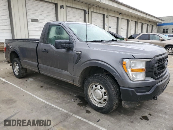 2021 Ford F-150 XL с VIN 1FTMF1E56MKE36985, выставлен на аукционе Copart как лот 55805335 с пробегом 49 618 миль миль и Списание • Salvage title. История ставок и продаж доступна на DreamBid. Изображение 4.