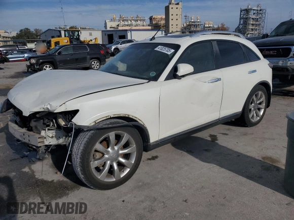 2006 Infiniti FX35 with VIN JNRAS08U96X106548, listed as a Copart auction lot 41825705 with 133,527 mi miles and Salvage Title. Bid and sale history available at carsss.com. Image 1.