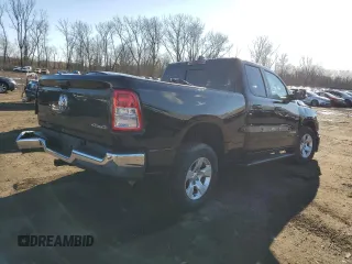 2021 Ram 1500 Big Horn with VIN 1C6RRFBG1MN804298, listed as a Copart auction lot 48227505 with 24,672 mi miles and Salvage Title. Bid and sale history available at carsss.com. Image 3.