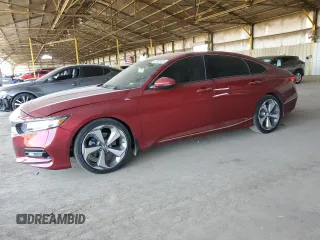 2018 Honda Accord Touring z VIN 1HGCV1F96JA096160, wystawiony jako Copart lot #61502425 z przebiegiem 59 901 mil mil oraz Szkoda całkowita • Salvage title. Historia ofert i sprzedaży dostępna na DreamBid. Obrazek 1.