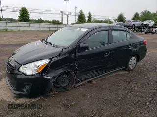 2020 Mitsubishi Mirage ES with VIN ML32F3FJ3LHF07026, listed as a Copart auction lot 58029575 with 62,948 mi miles and Salvage title. Bid and sale history available at DreamBid. Image 1.