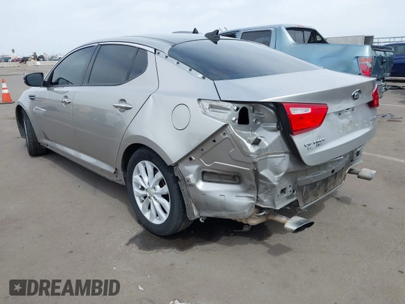 2015 Kia Optima EX with VIN 5XXGN4A70FG416088, listed as a IAAI auction lot 41891432 with 157,480 mi miles. Bid and sale history available at carsss.com. Image 3.