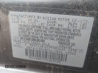 2021 Nissan Versa SV z VIN 3N1CN8EV4ML862408, wystawiony jako IAAI lot #42233052 z przebiegiem 80 435 mil mil oraz . Historia ofert i sprzedaży dostępna na DreamBid. Obrazek 9.