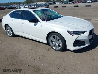 2021 Acura TLX w/Technology Package with VIN 19UUB6F40MA002356, listed as a IAAI auction lot 41757060 with 51,080 mi miles. Bid and sale history available at carsss.com. Image 1.