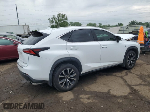 2016 Lexus NX 200t with VIN JTJBARBZ8G2052509, listed as a Copart auction lot 60230935 with 50,185 mi miles and Clean title. Bid and sale history available at DreamBid. Image 3.