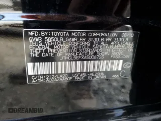 2010 Lexus LS 460 с VIN JTHCL5EFXA5008723, выставлен на аукционе Copart как лот 80964494 с пробегом 151 307 миль миль и Списание • Salvage title. История ставок и продаж доступна на DreamBid. Изображение 12.