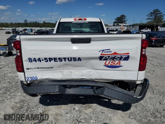 2021 Chevrolet Silverado 1500 Work Truck with VIN 3GCNWAEH0MG242300, listed as a Copart auction lot 50439714 with 64,486 mi miles and Salvage Title. Bid and sale history available at carsss.com. Image 6.