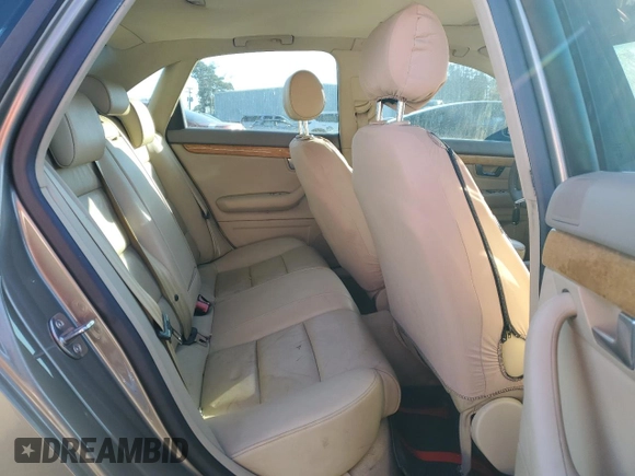 2005 Audi A4 2.0T with VIN WAUAF68E55A479388, listed as a Copart auction lot 87855955 with 103,835 mi miles and Salvage Title. Bid and sale history available at carsss.com. Image 10.