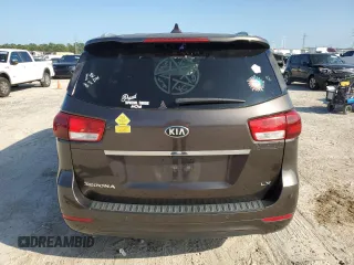 2016 Kia Sedona LX with VIN KNDMB5C11G6090781, listed as a Copart auction lot 41457025 with 131,501 mi miles and Salvage Title. Bid and sale history available at carsss.com. Image 6.