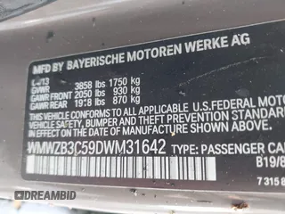 2013 MINI Cooper Countryman with VIN WMWZB3C59DWM31642, listed as a IAAI auction lot 40794983 with 1 mi miles. Bid and sale history available at carsss.com. Image 9.
