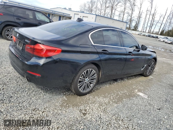 2019 BMW 5 Series 530i with VIN WBAJA5C50KBX49102, listed as a Copart auction lot 50745595 with 80,410 mi miles and Salvage Title. Bid and sale history available at carsss.com. Image 3.