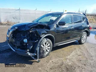 2019 Nissan Rogue SV with VIN KNMAT2MV4KP507393, listed as a IAAI auction lot 41702759 with 108,821 mi miles. Bid and sale history available at carsss.com. Image 2.