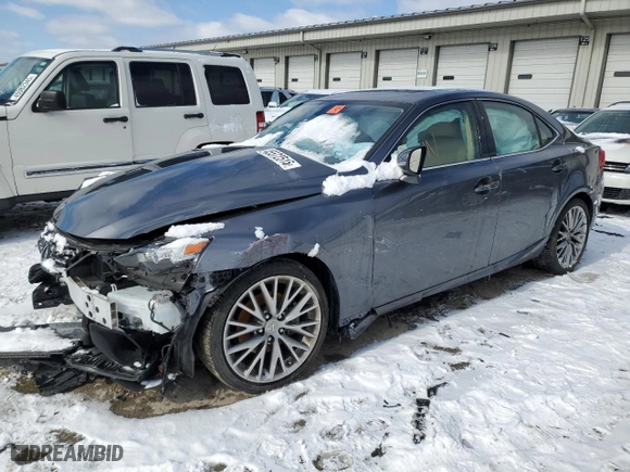 2014 Lexus IS 250 with VIN JTHCF1D22E5007375, listed as a Copart auction lot 45572515 with 16,865 mi miles and Salvage Title. Bid and sale history available at carsss.com. Image 1.