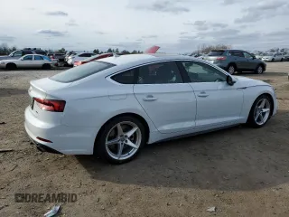 2019 Audi A5 Sportback Premium Plus with VIN WAUENCF58KA023337, listed as a Copart auction lot 45813494 with 42,650 mi miles. Bid and sale history available at carsss.com. Image 3.