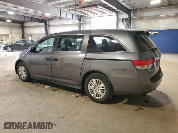 2015 Honda Odyssey LX with VIN 5FNRL5H20FB030966, listed as a Copart auction lot 55086665 with 123,100 mi miles and Salvage Title. Bid and sale history available at DreamBid. Image 2.