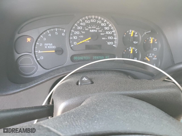 2004 GMC Sierra 1500 SLT with VIN 1GTEK19T54E331992, listed as a Copart auction lot 48469015 with 259,759 mi miles and Salvage Title. Bid and sale history available at carsss.com. Image 9.